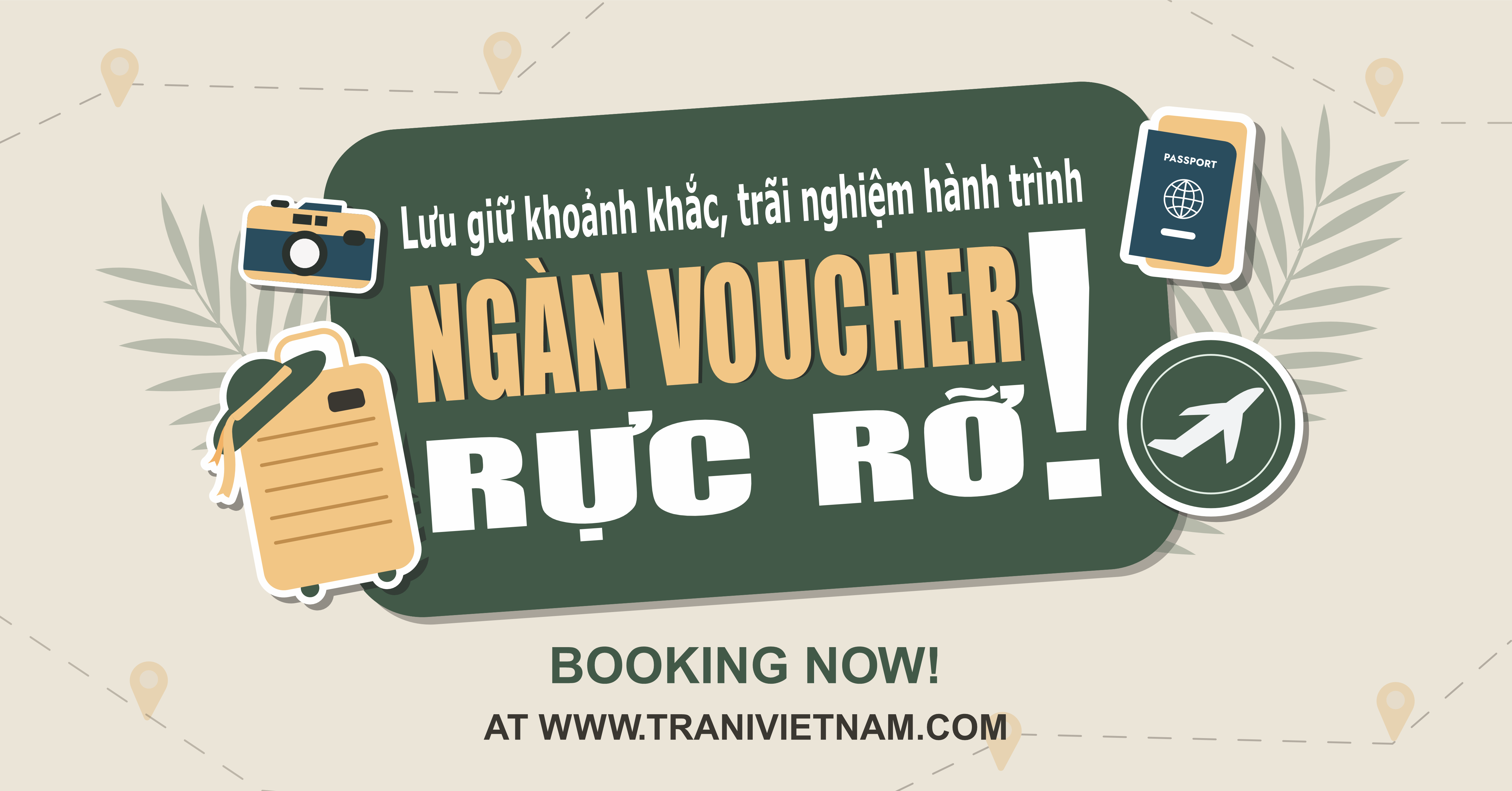 Trani Trave - Vé máy bay khứ hồi Trong nước, Quốc tế - Khách sạn toàn quốc - Resort toàn quốc - Combo du lịch trọn gói toàn quốc - Tour du lịch trọn gói trong nước, Quốc tế.