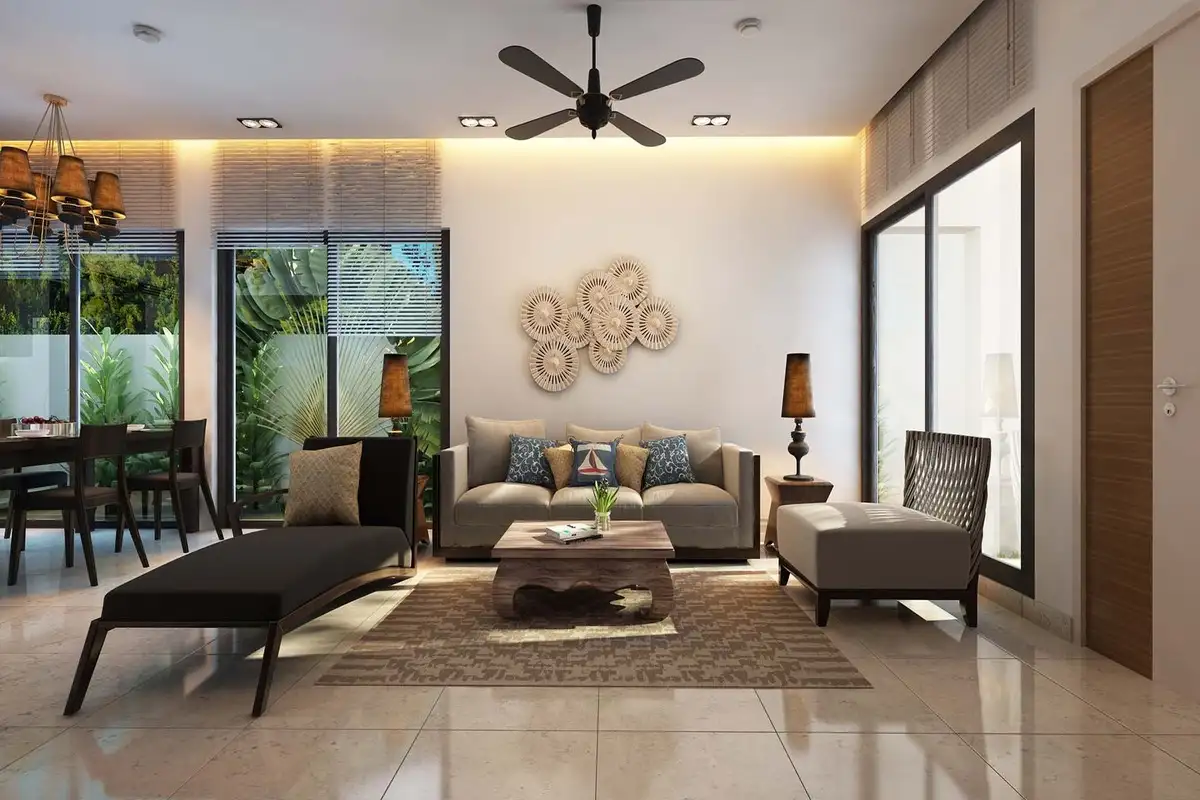 Villa 3 PN hướng vườn