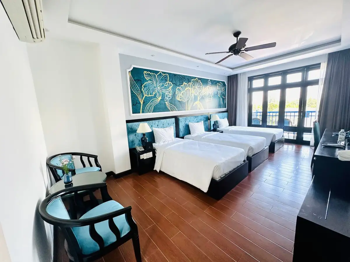Triple Premium River View or Garden View & Balcony