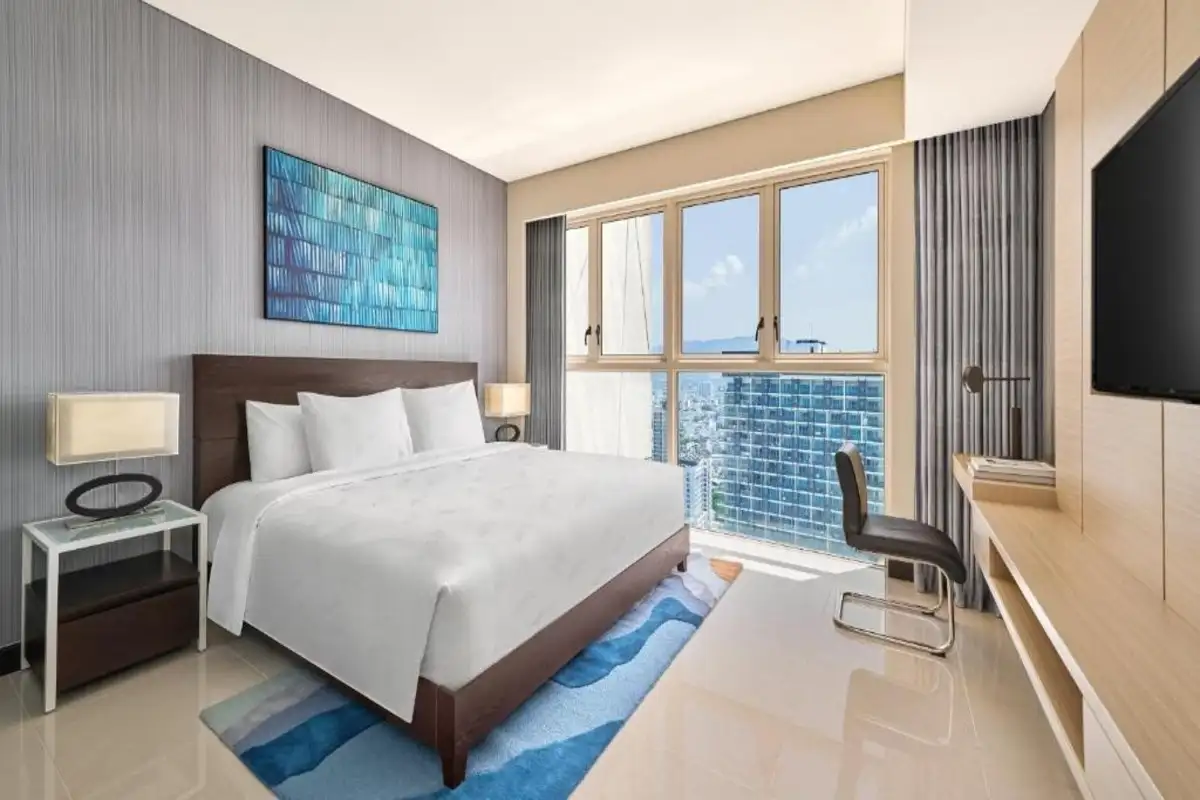 Hình ảnh minh họa: 1 King 2 Single 2 Bedrooms Suite City View